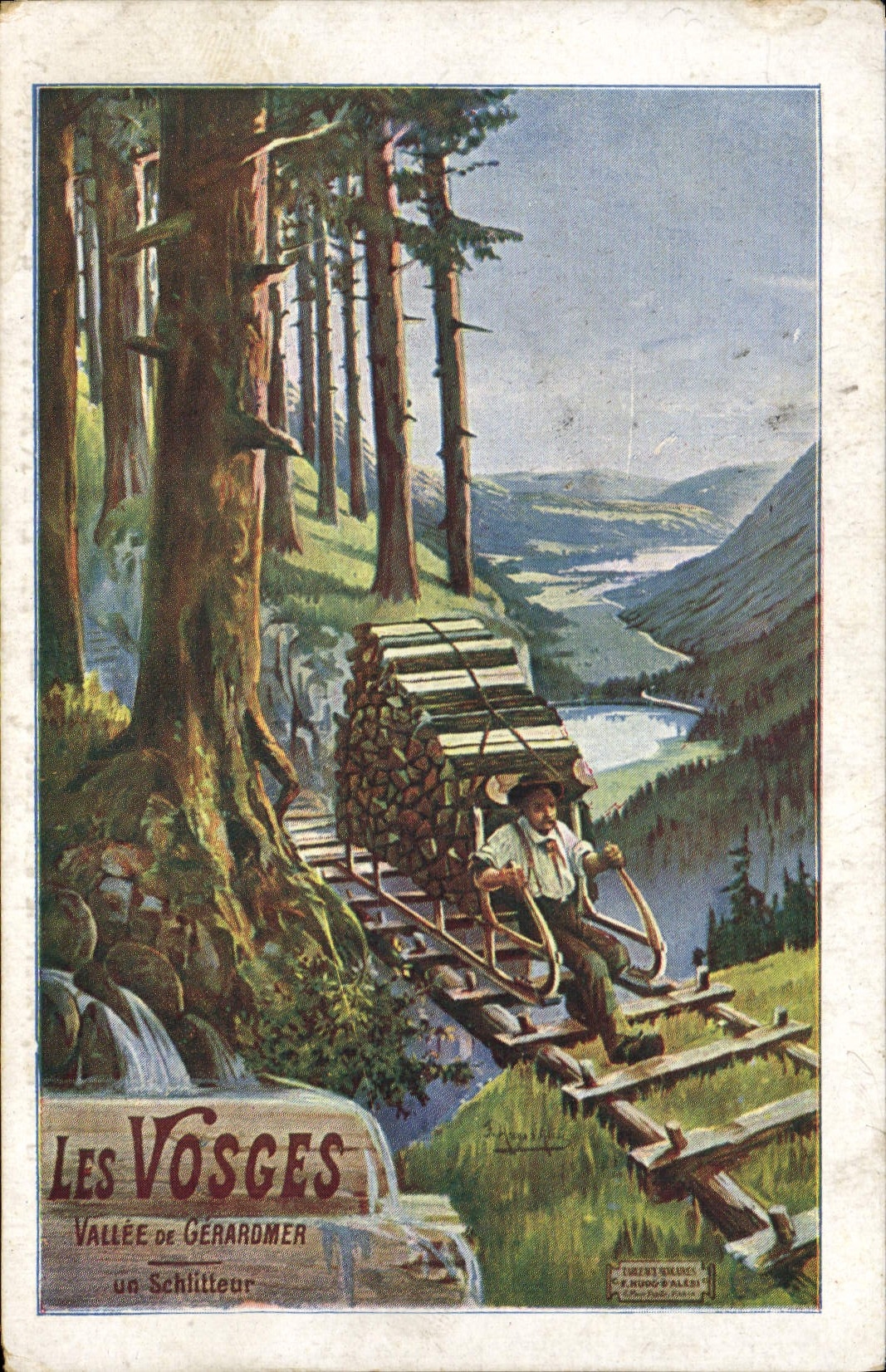 CPA Les Vosges Vallee De Gerardmer
