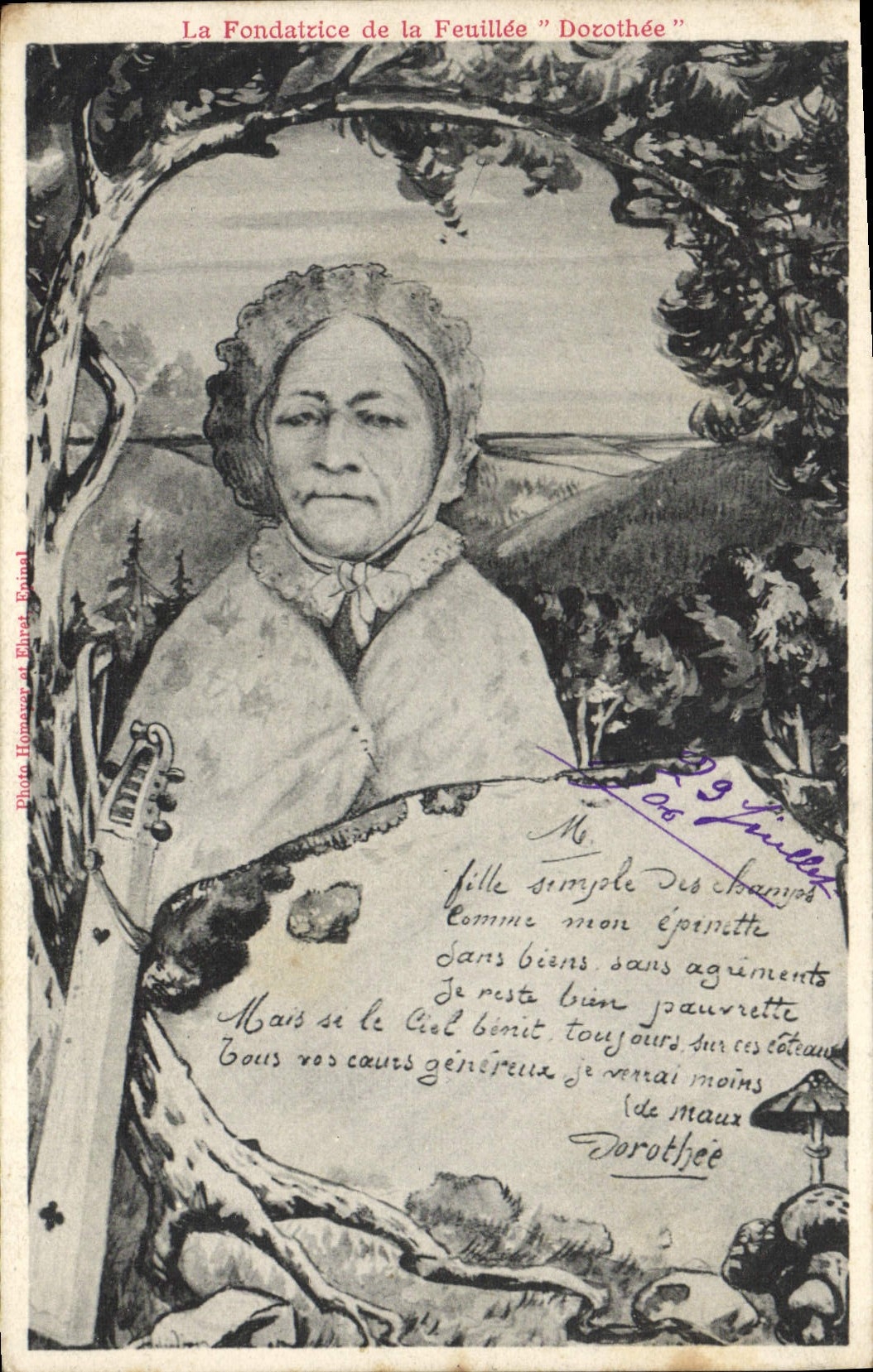 CPA Val D'Ajol la fondatrice de la feuillée Dorothée