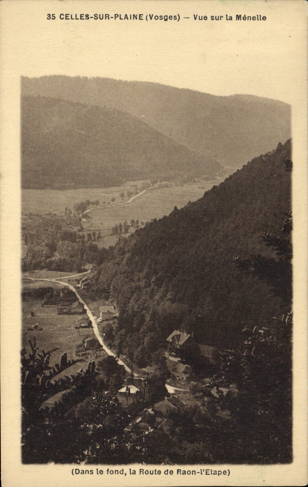 CPA Celles Sur Plaine Vue Sur La Menelle Raon I'Etape