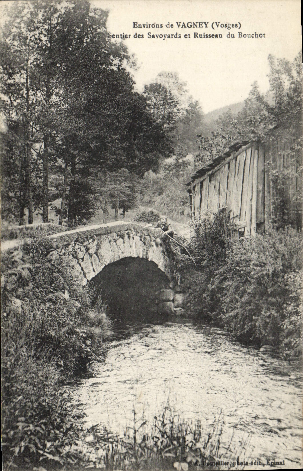 CPA Vagney Sentier Des Savoyards Et Ruisseau Du Bouchot