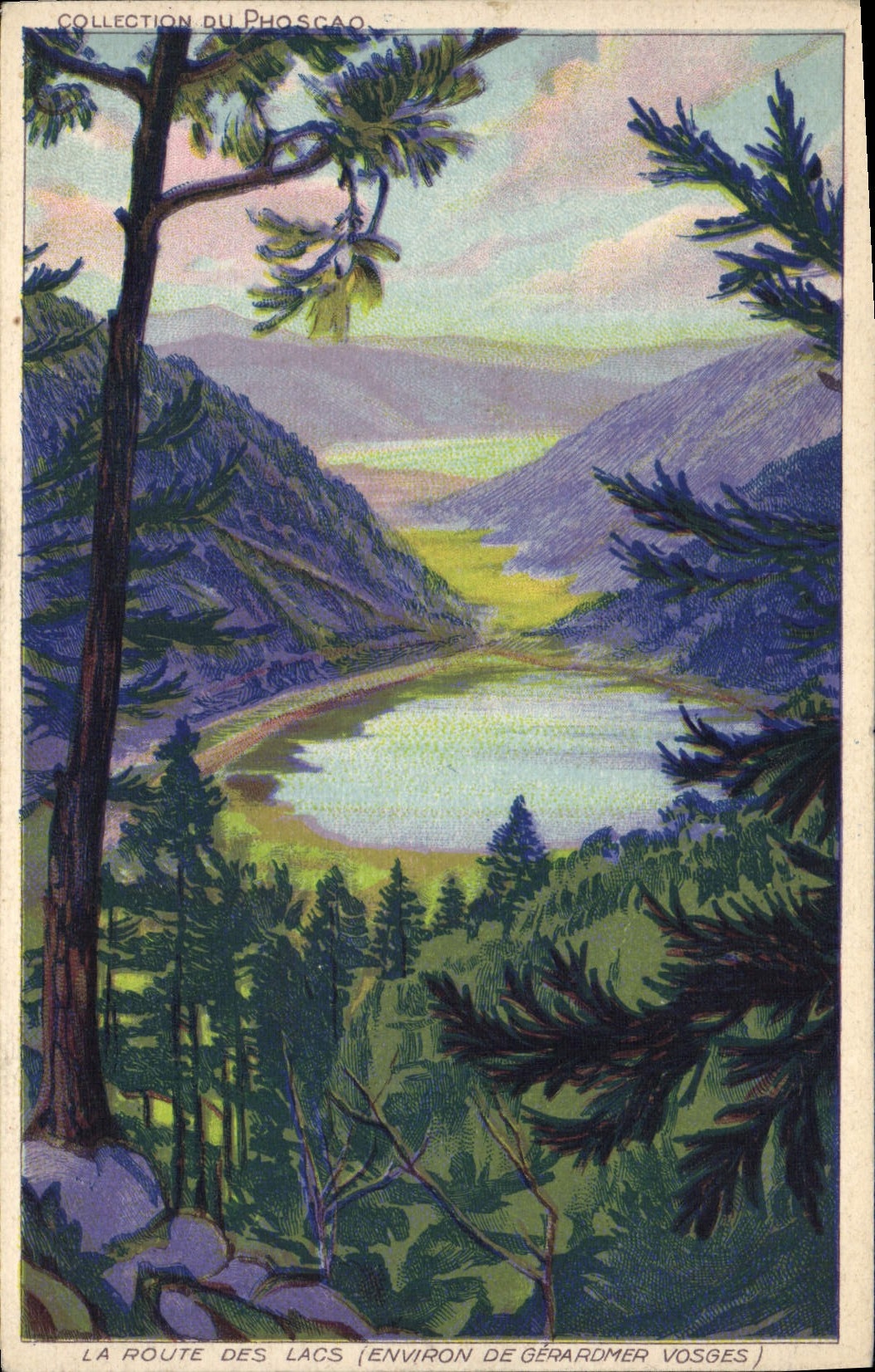 CPA La Route Des Lacs Gerardmer Vosges