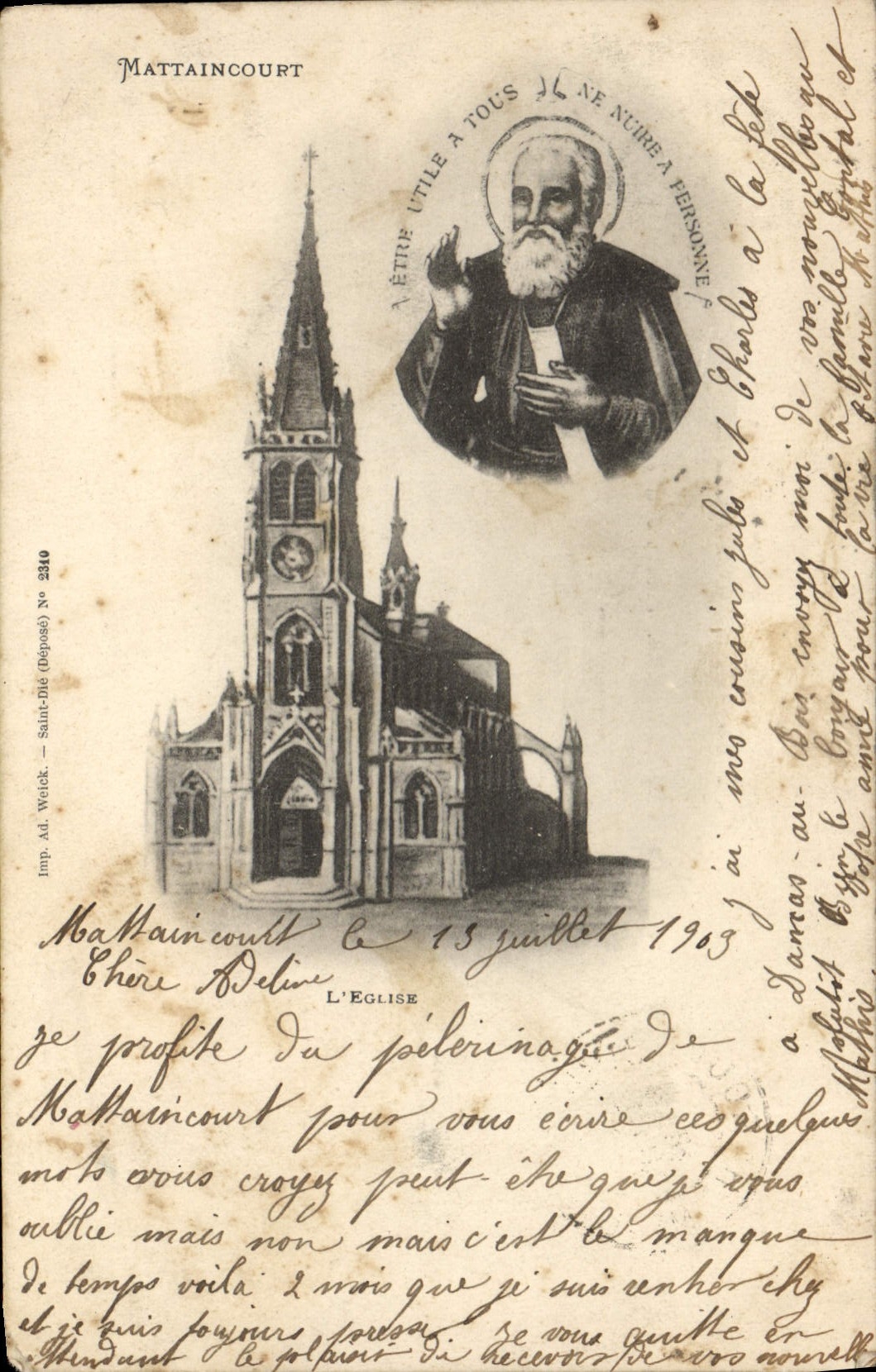 CPA Mattaincourt L'Eglise