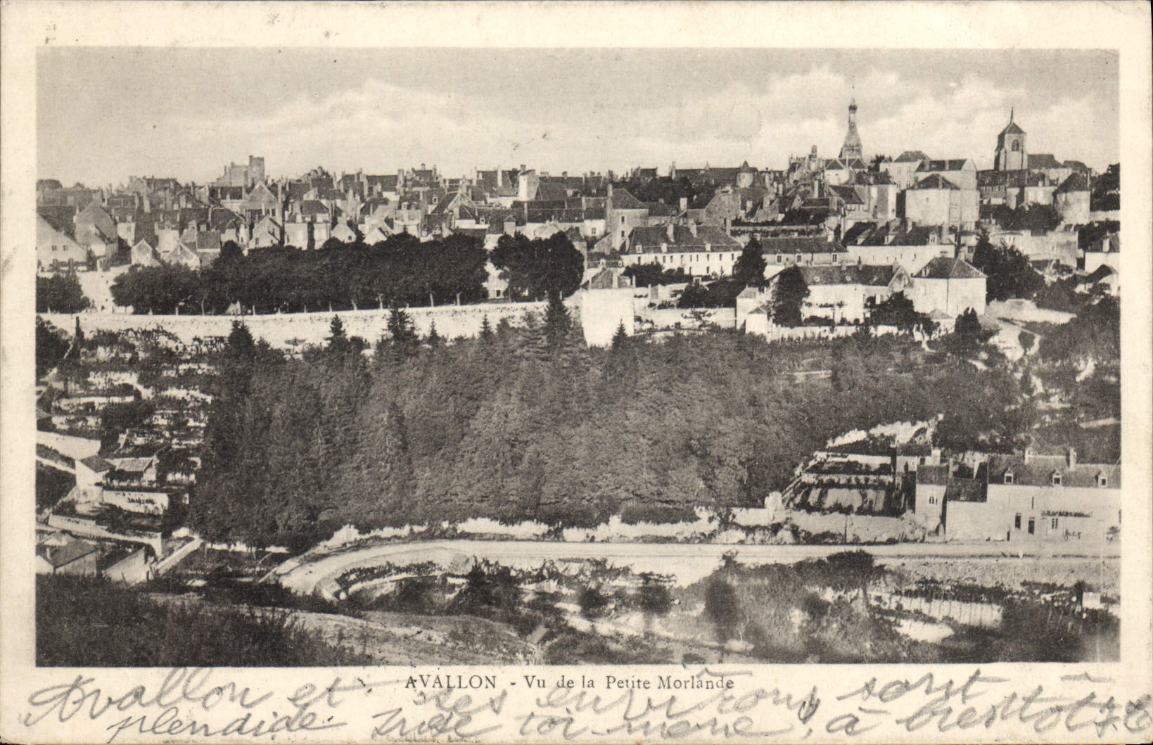 CPA Avallon Vu De La Petite Morlande