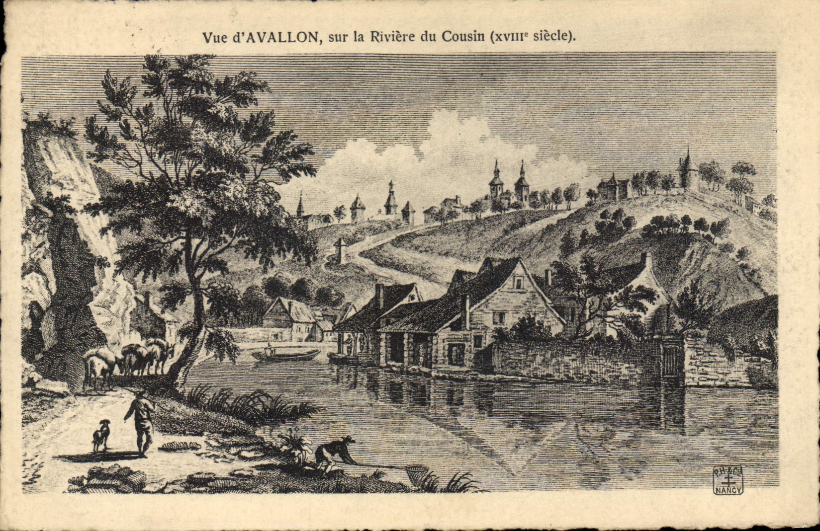 CPA Avallon Sur La Riviere Du Cousin XVIIIème siècle