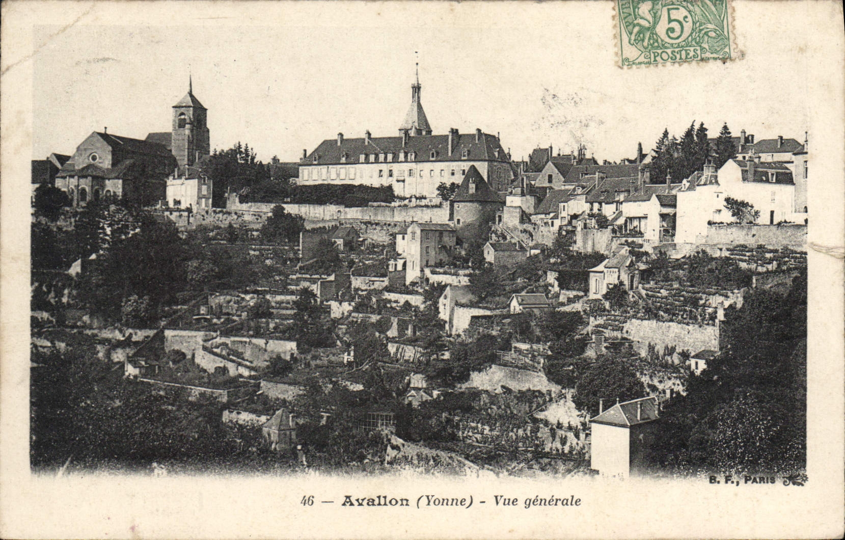 CPA Avallon Vue Generale