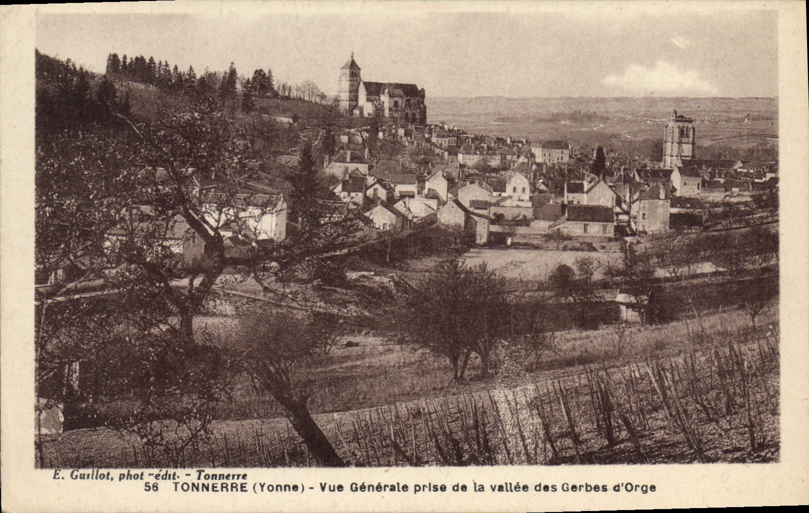 CPA Tonnerre Vue Generale Prise De La Vallee Des Gerbes d'Orge
