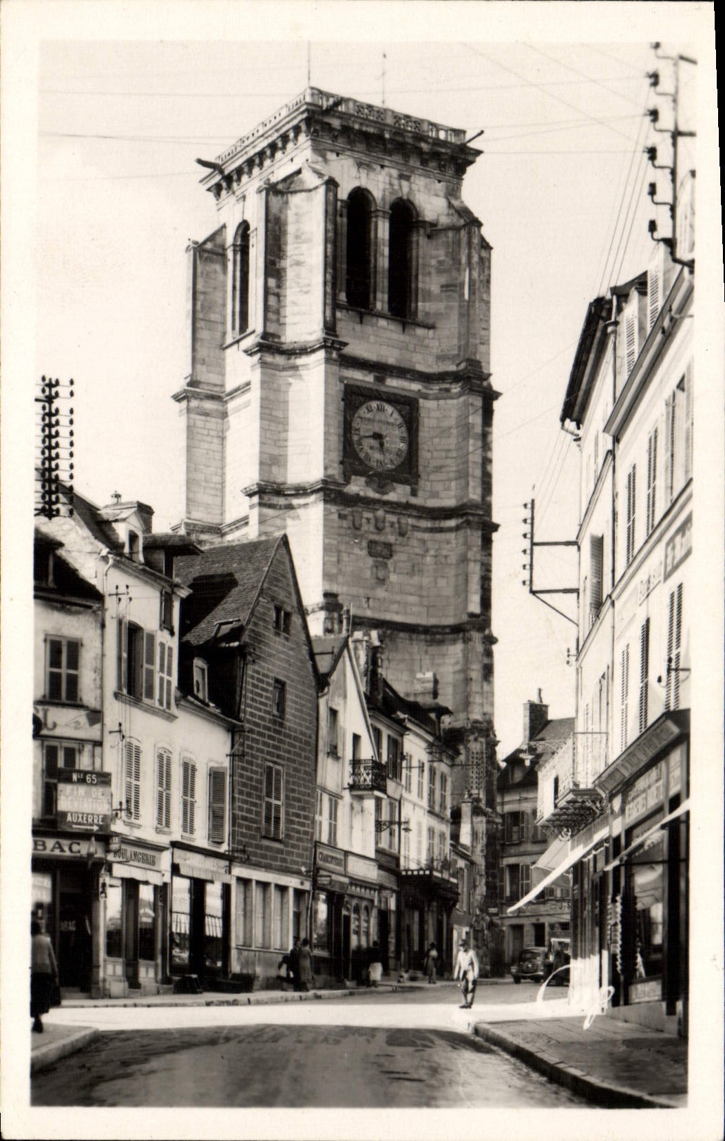 CPA Tonnerre Notre Dame Place Du Centre