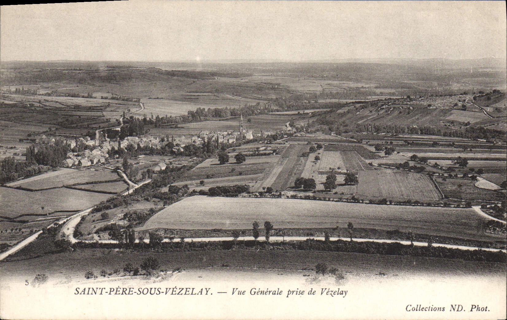 CPA Saint Pere Sous Vezelay Vue Generale