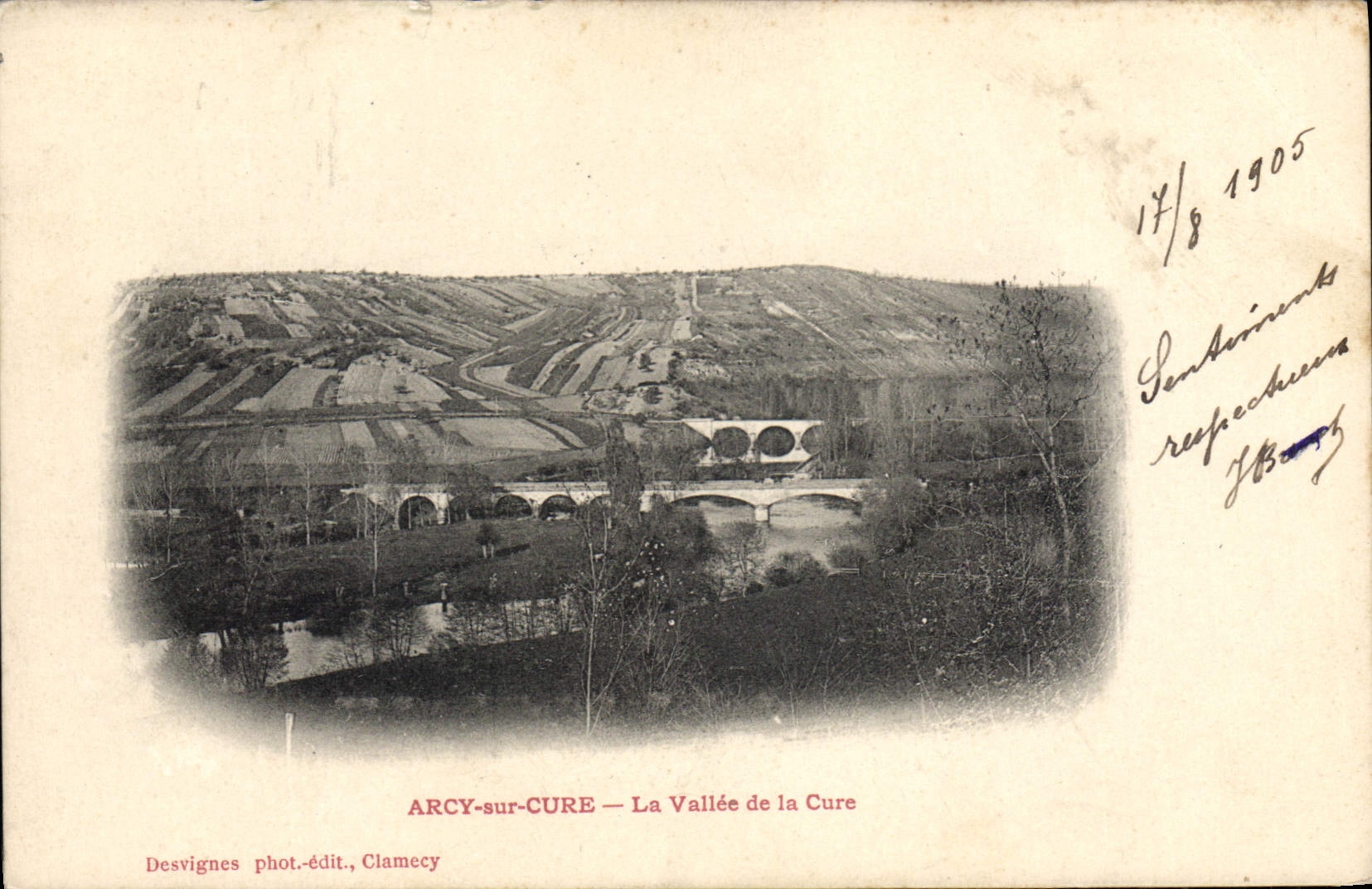 CPA Arcy Sur Cure La Vallee De La Cure