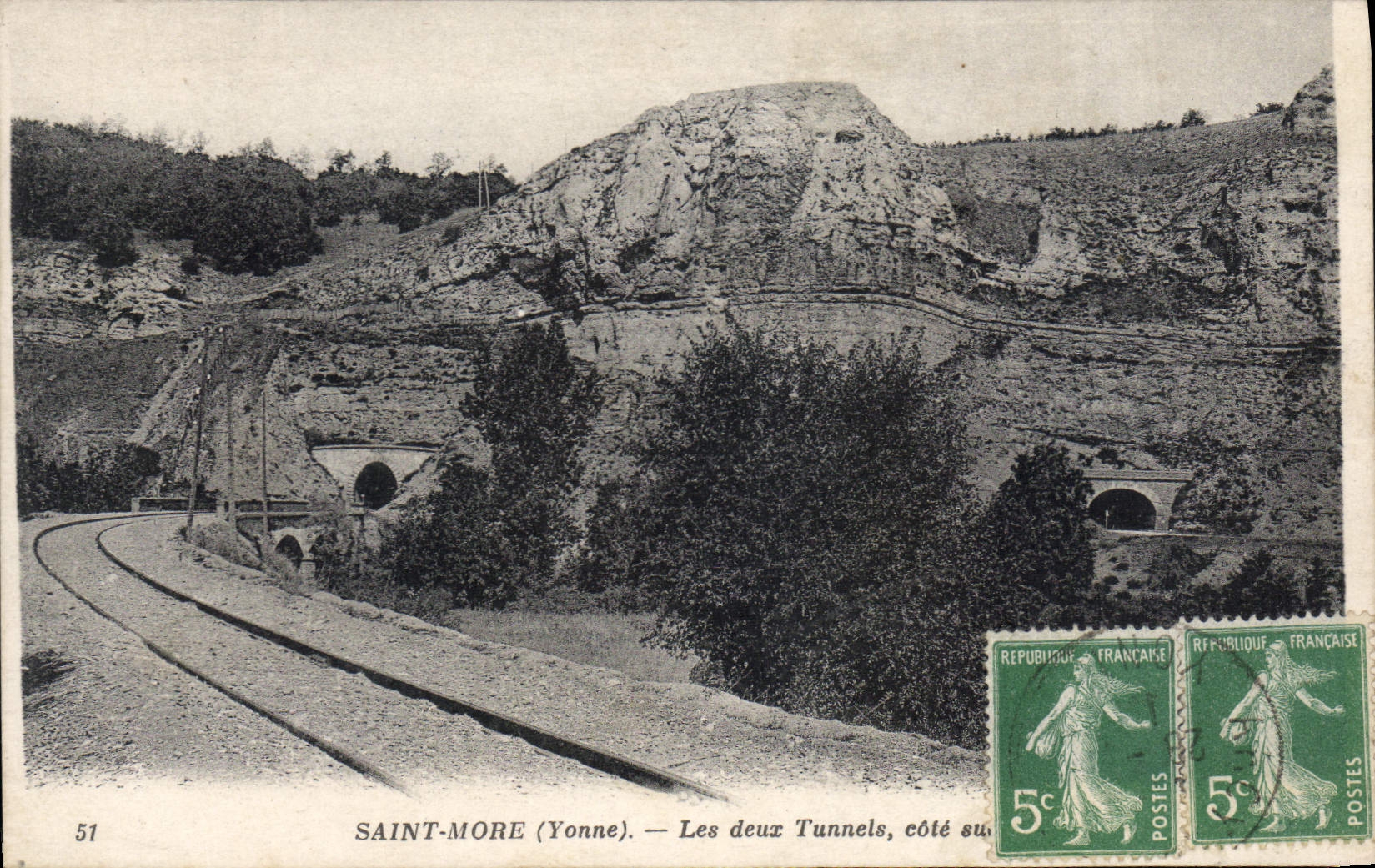 CPA Saint More Les Deux Tunnels