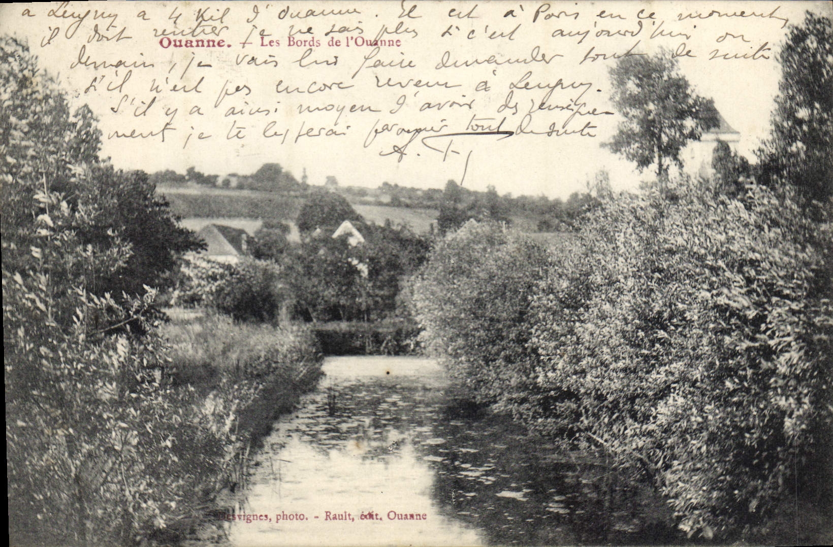 CPA Ouanne Les Bords de l'ouanne