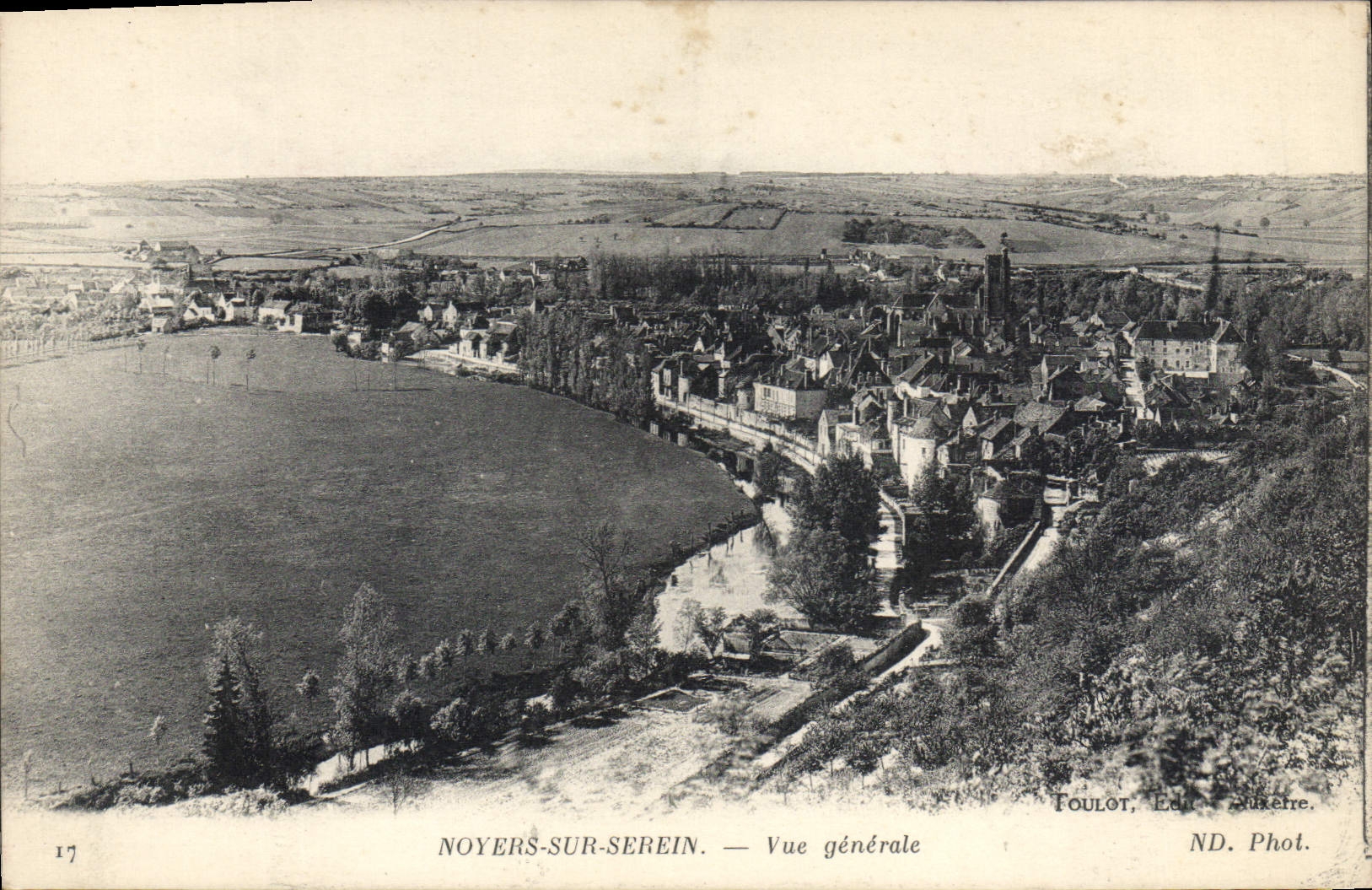 CPA Noyers Sur Serein Vue Generale