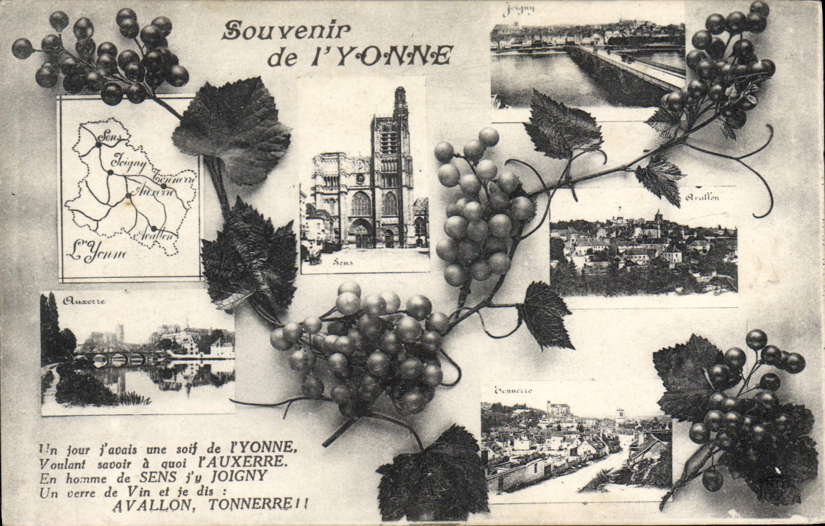 CPA Souvenir De I'Yonne Auxerre Joigny