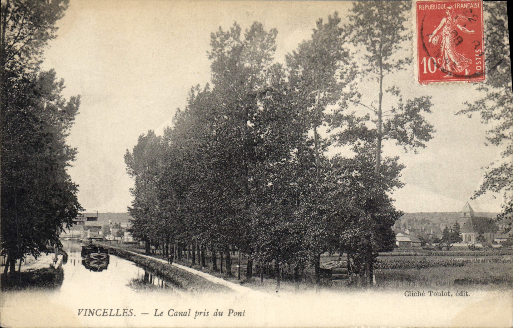 CPA Vincelles Le Canal Pris Du Pont