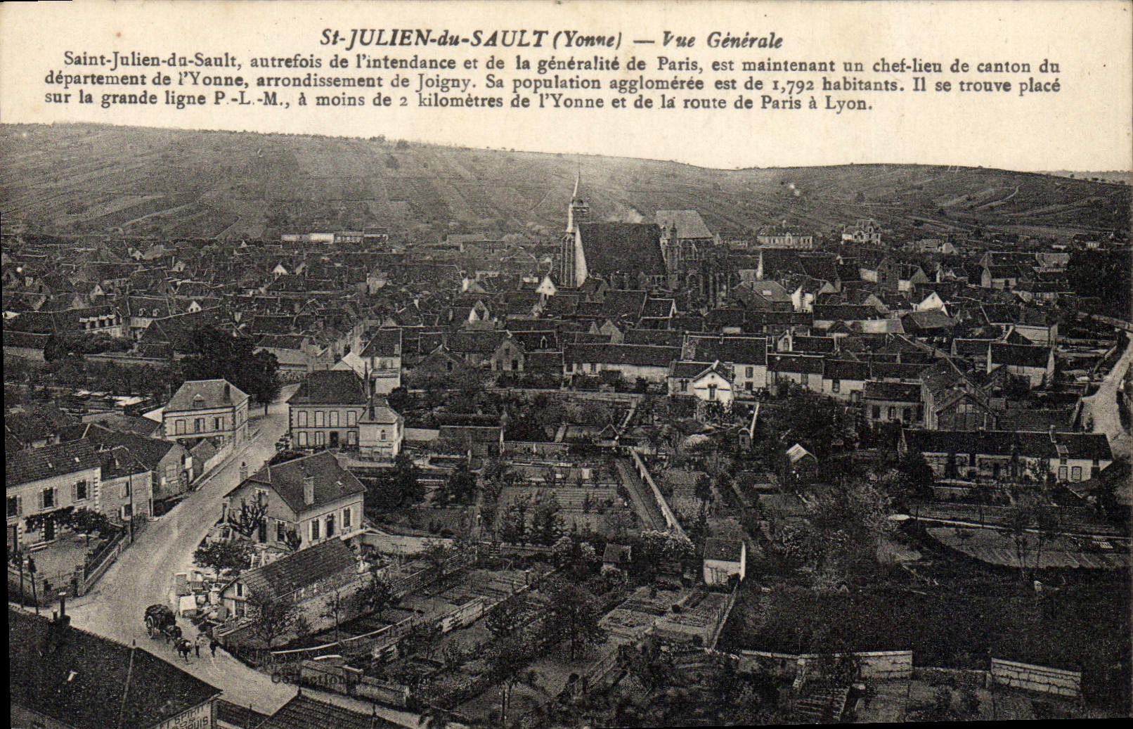 CPA St Julien Du Sault Vue Generale