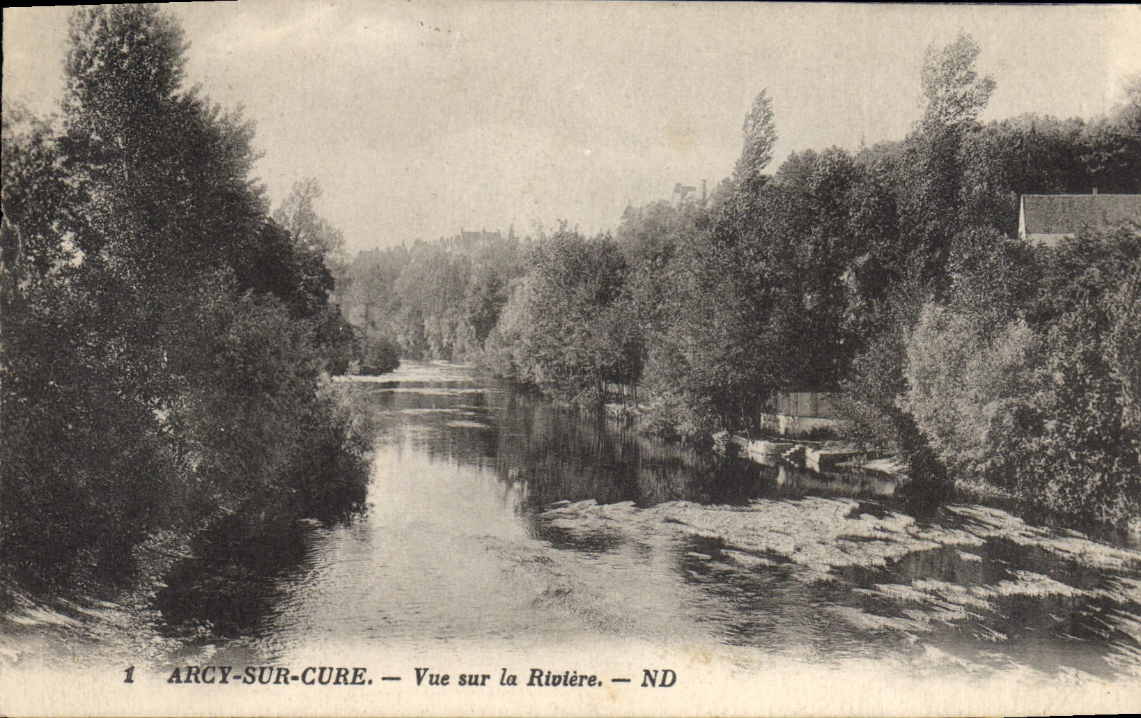 CPA Arcy Sur Cure Vue Sur La Riviere
