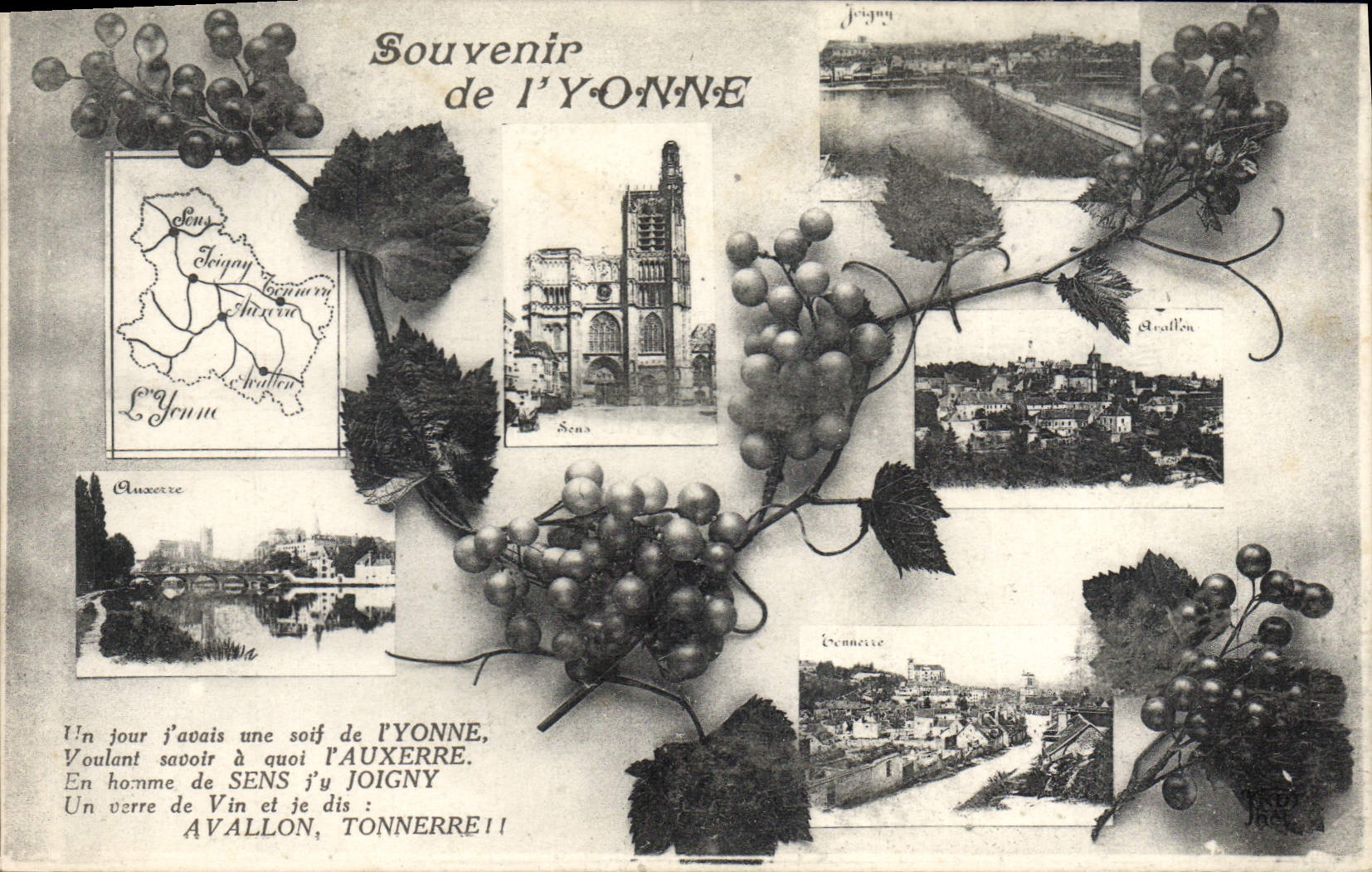CPA Souvenir De I'Yonne Auxerre Joigny