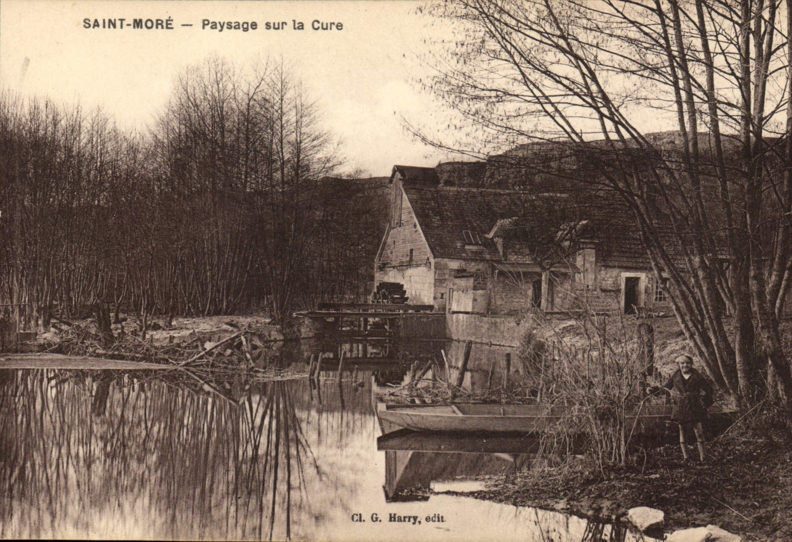 CPA Saint More Paysage Sur la Cure