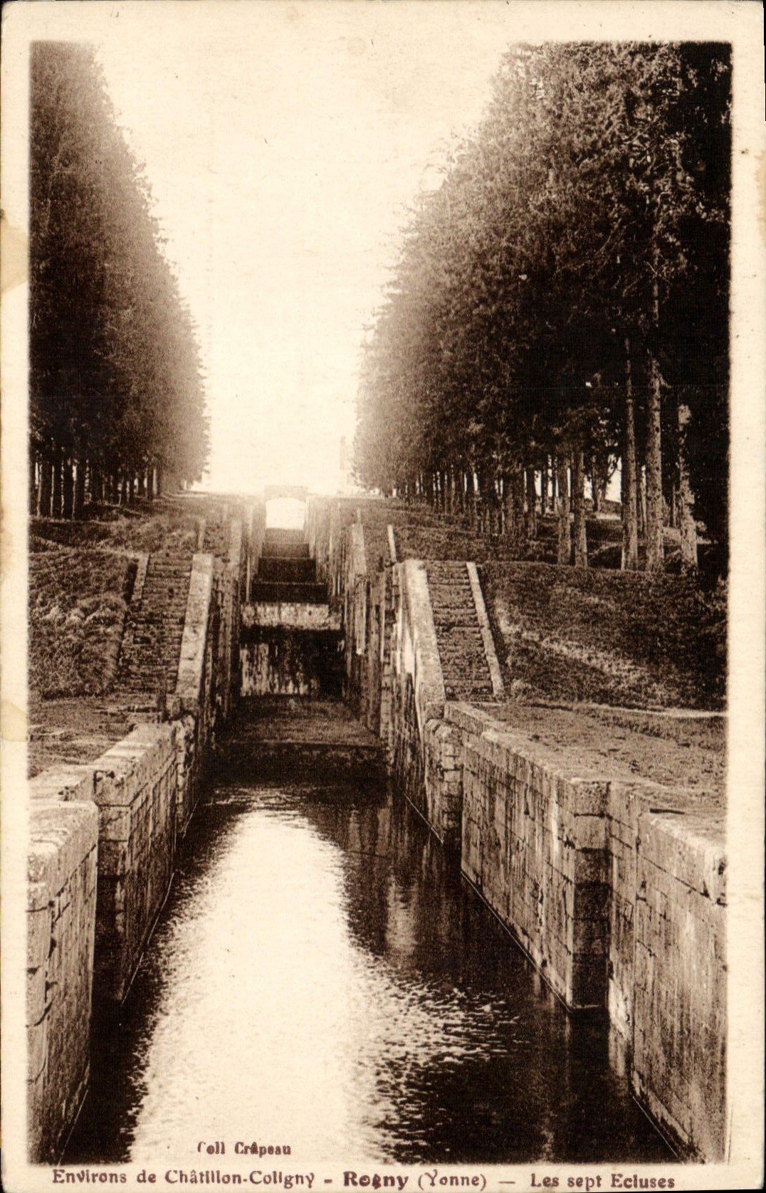 CPA Rogny La cascade Des sept écluses aux environs de chatillon-coligny