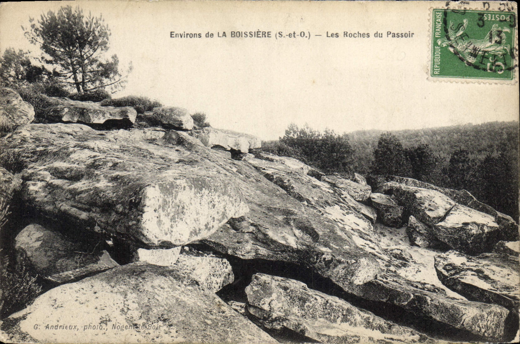 CPA La Boissiere Les Roches Du Passoir