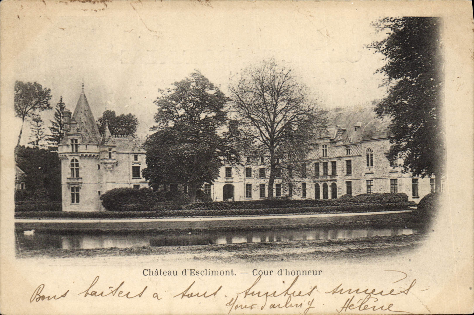 CPA Chateau D'Esclimont Cour D'Honneur