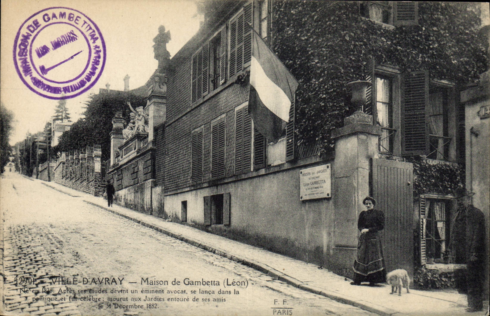 CPA Ville D'Avray Maison De Gambetta