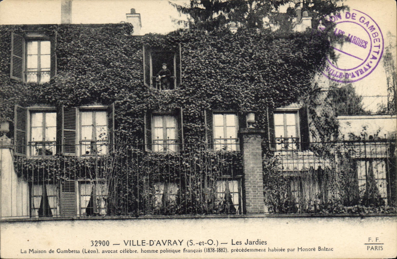 CPA Ville D'Avray Les Jardies Maison De Gambetta Honoré de Balzac