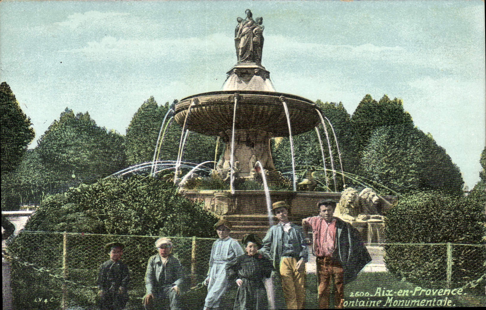CPA Aix En Provence Fontaine Monumentale