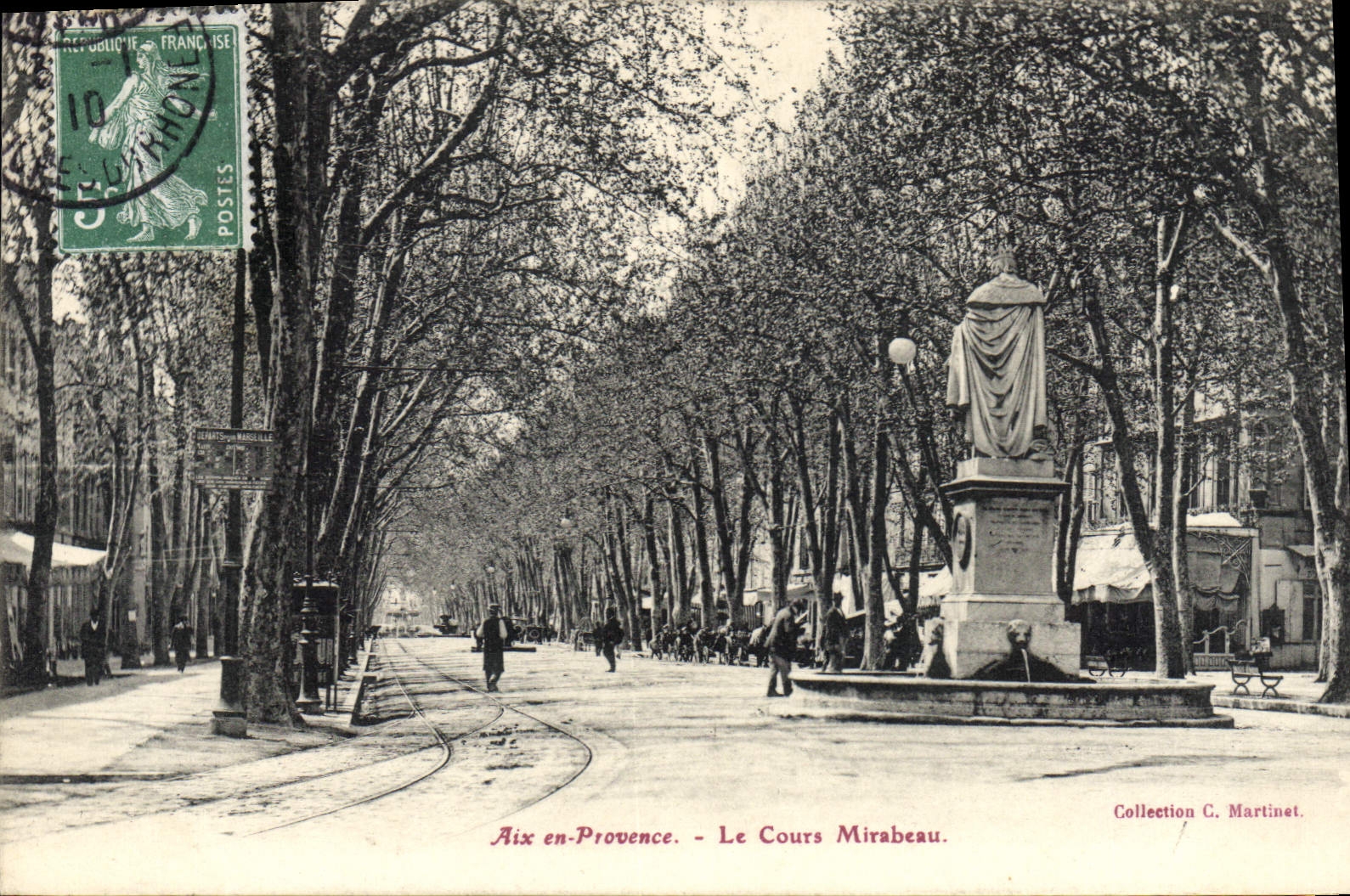CPA Aix En Provence Le Cours Mirabeau