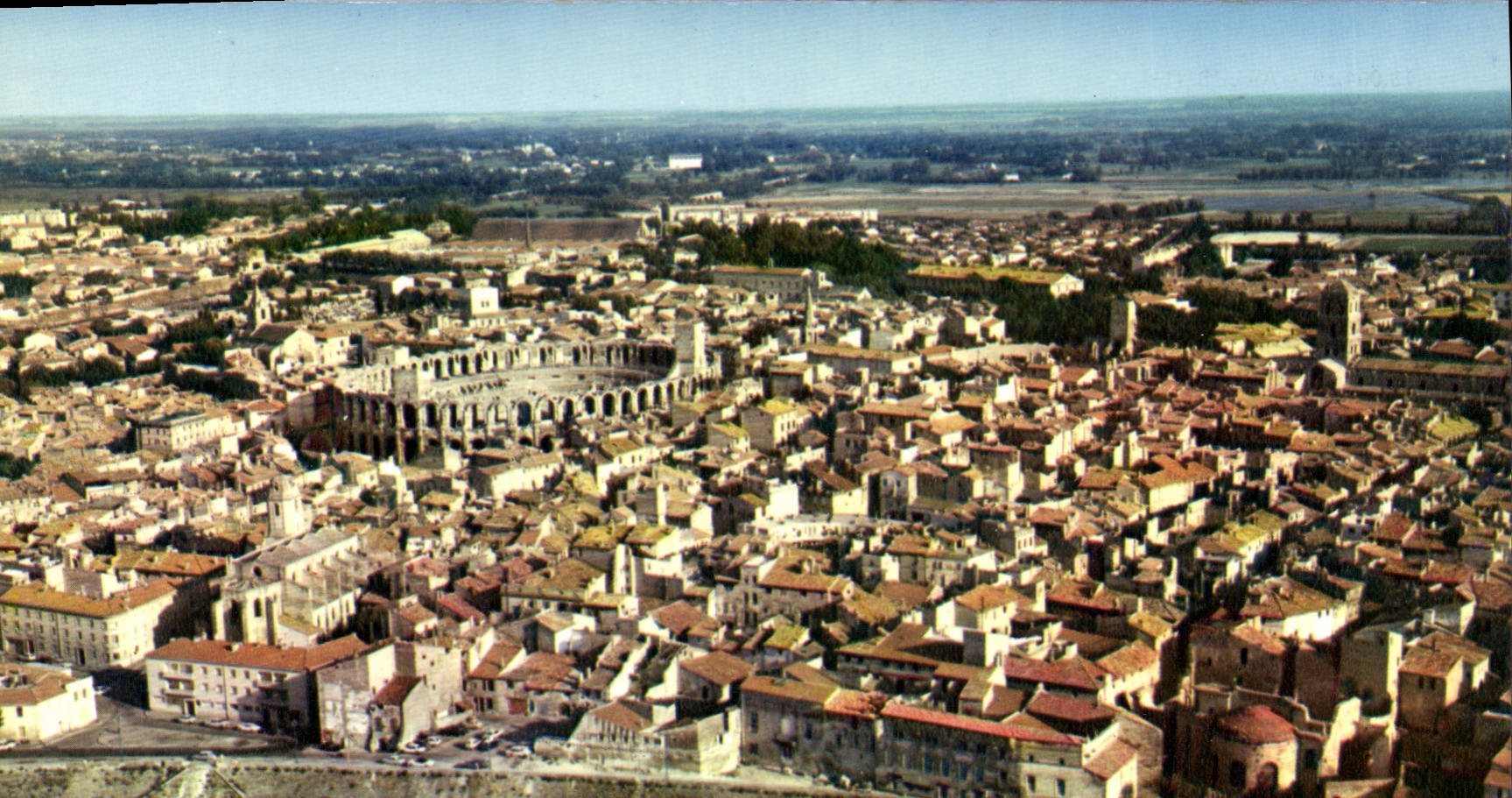 CPSM Arles Vue Aerienne
