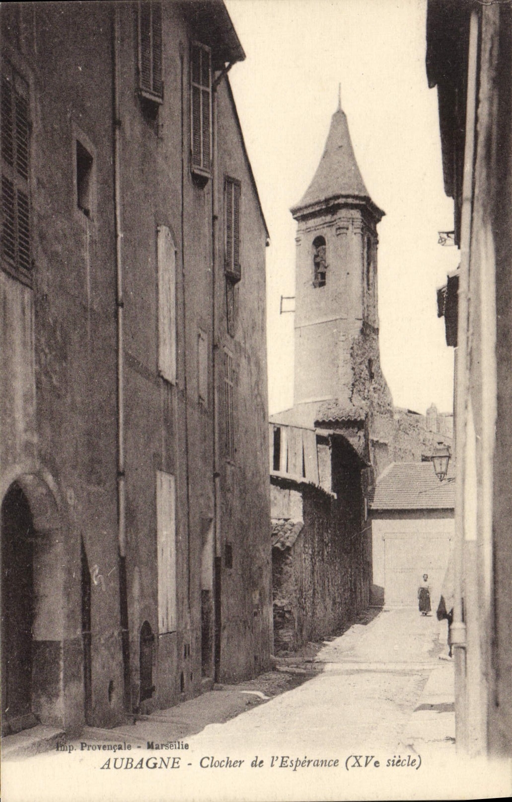 CPA Aubagne Clocher De I'Esperance