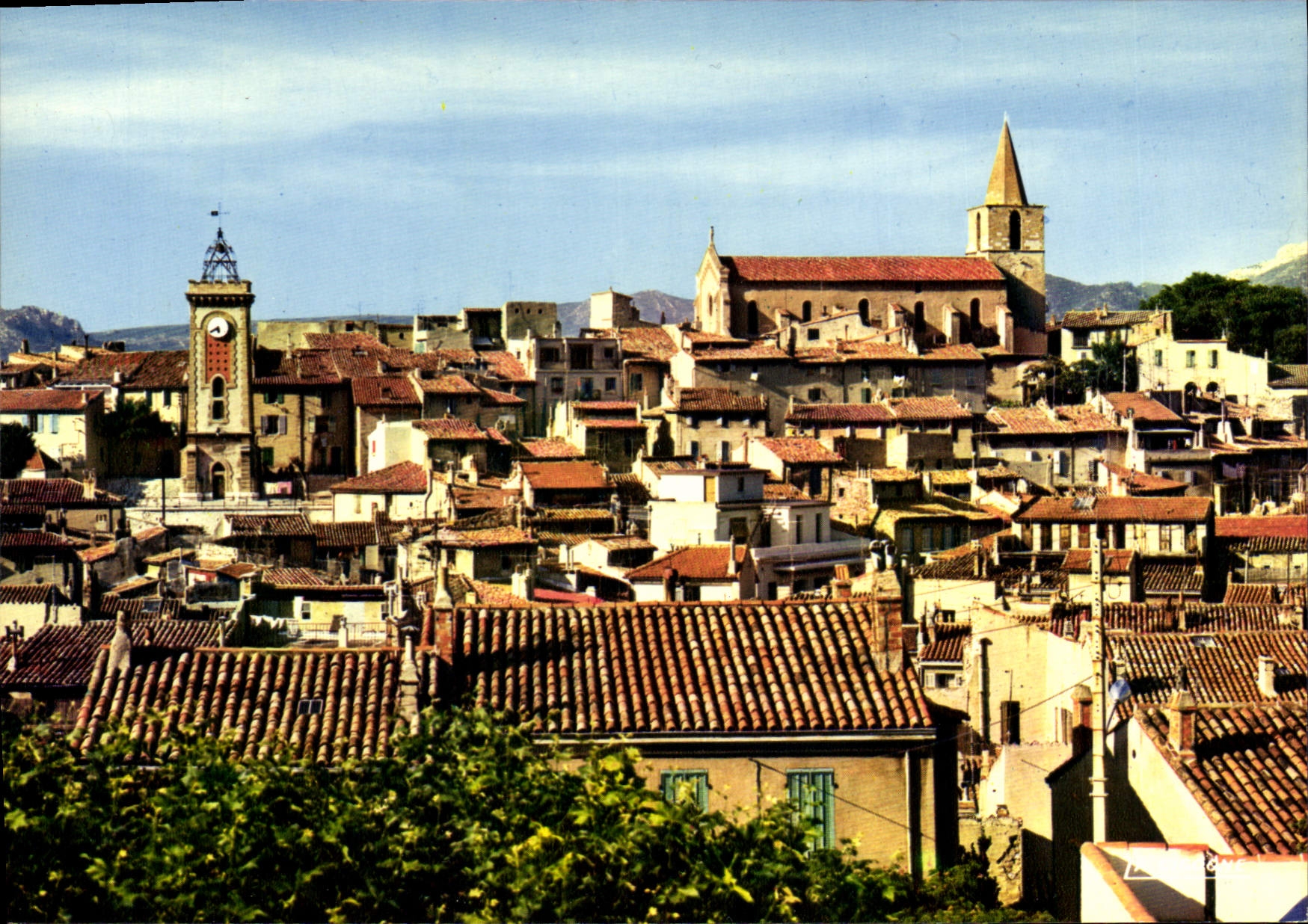 CPSM Aubagne Vue Generale De La Vieille Ville