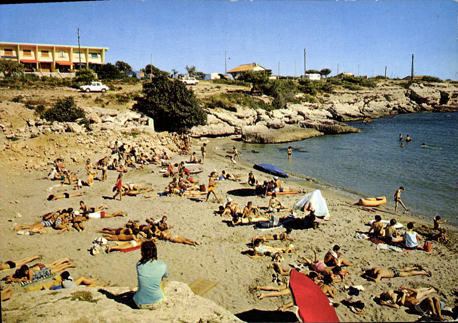 CPSM Carro Plage Du Lavoir