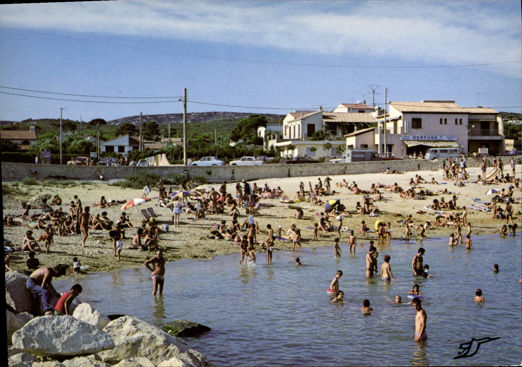 CPA Carry Le Rouet La Plage Du Camping Du Soleil