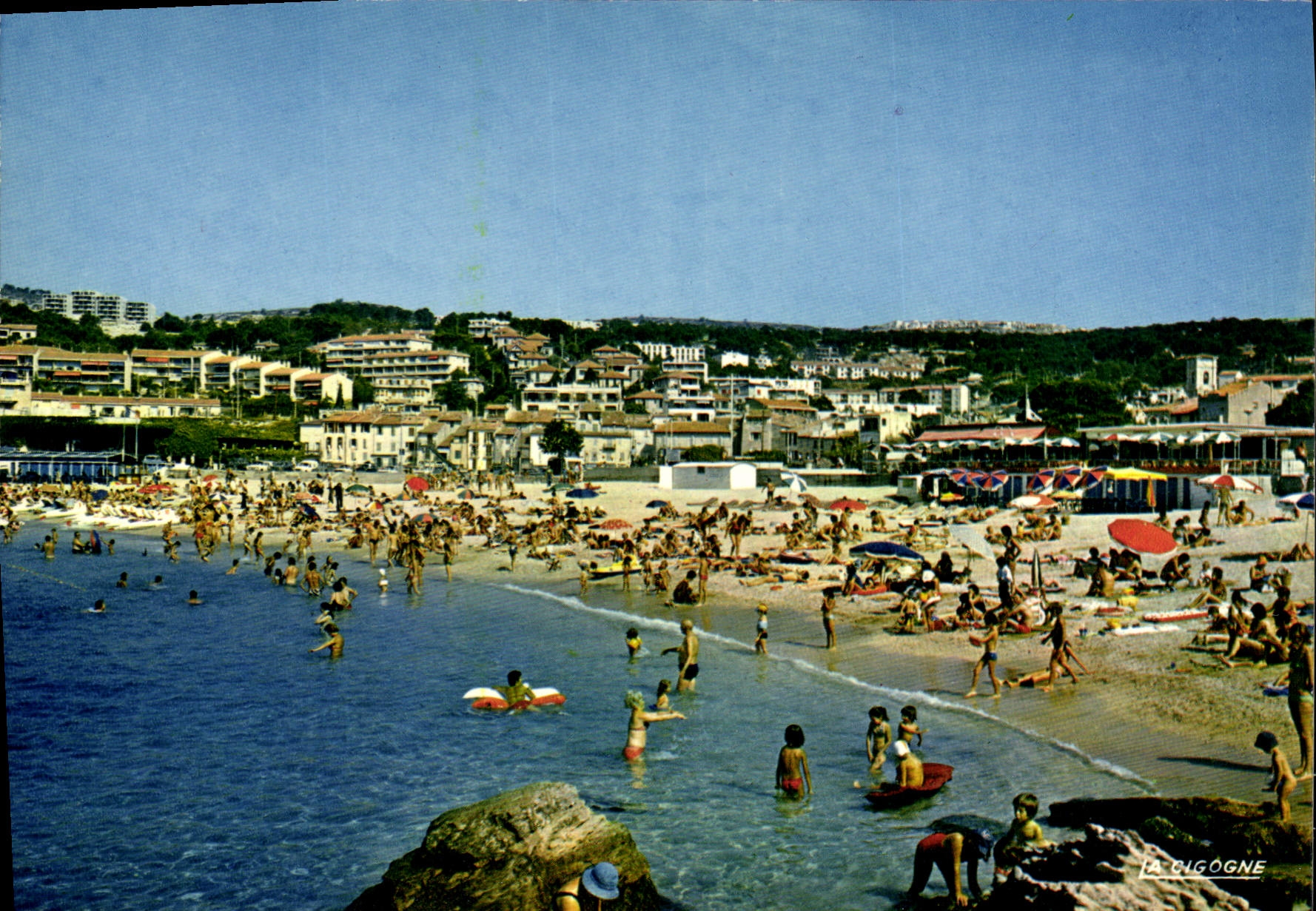 CPSM Cassis La Plage Et Vue Generale