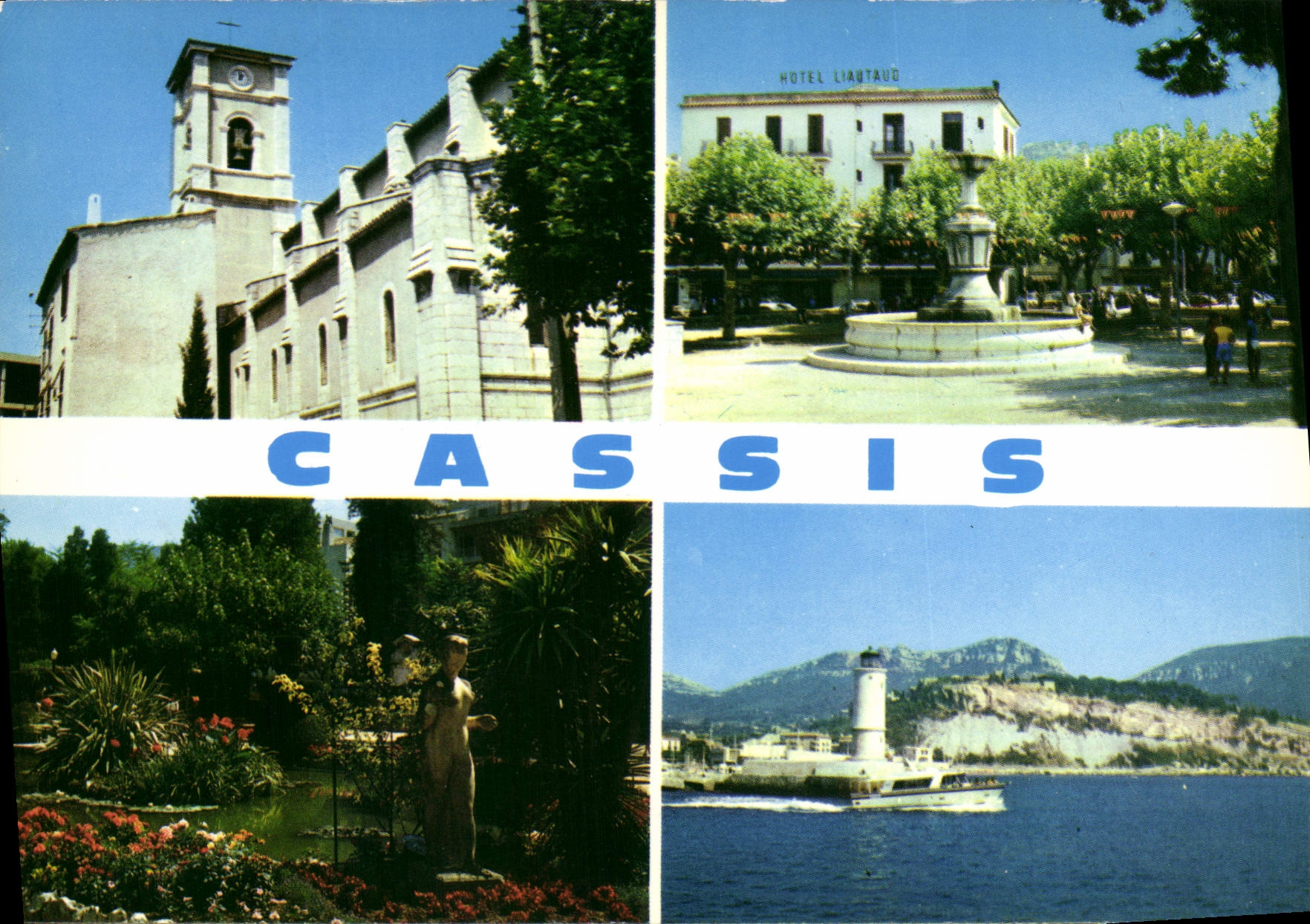 CPSM Cassis L'Eglise Le Boulodrome Le Port