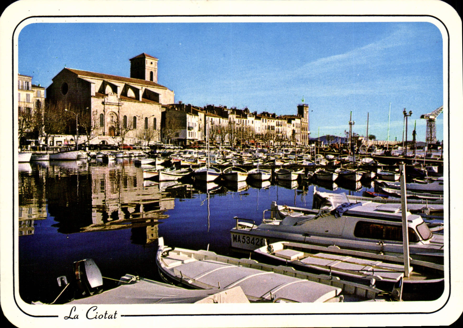 CPSM La Ciotat Le Port Et I'Eglise