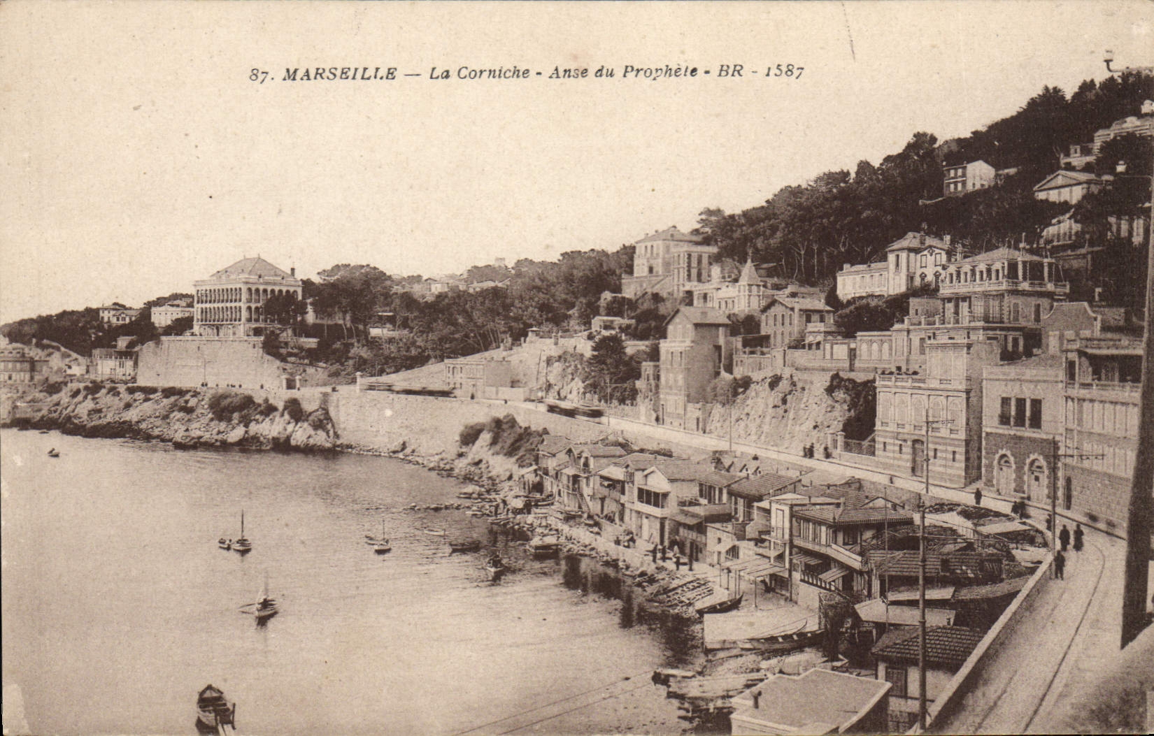 CPA Marseille La Corniche Anse Du Prophete