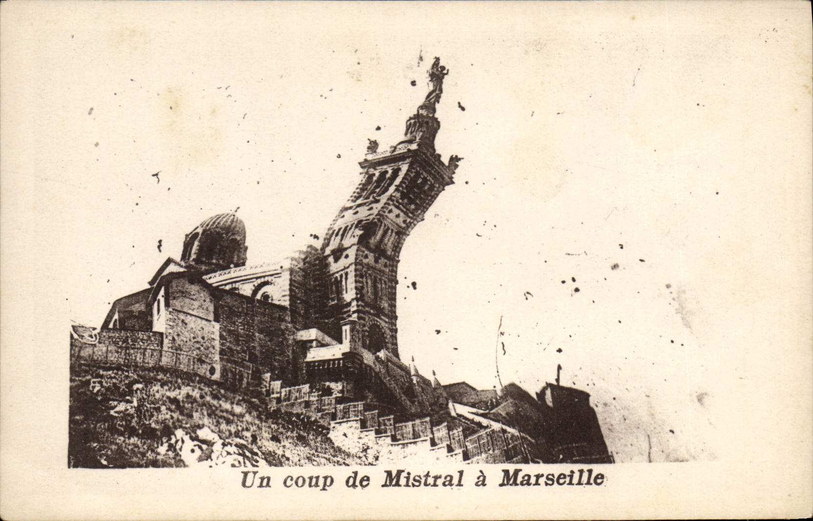 CPA Marseille Un Coup De Mistral