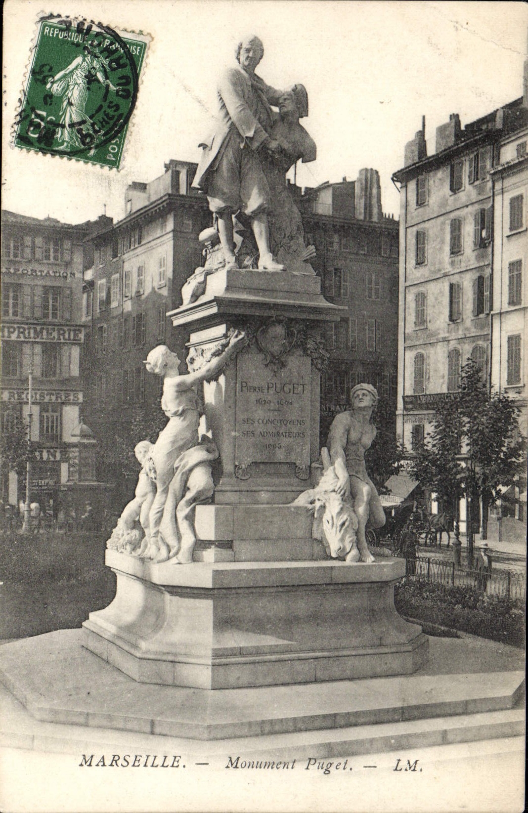 CPA Marseille Monument Puget