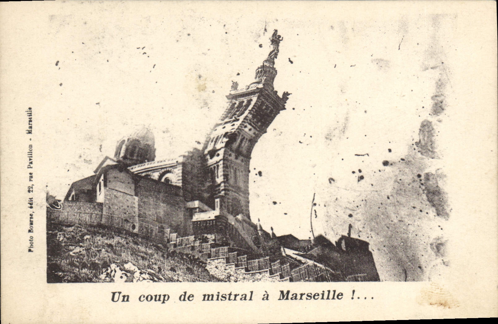 CPA Marseille Un Coup De Mistral