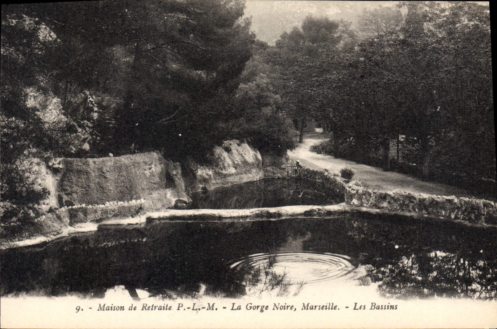 CPA Maison De Retraite PLM La Gorge Noire Marseille Les Bassins
