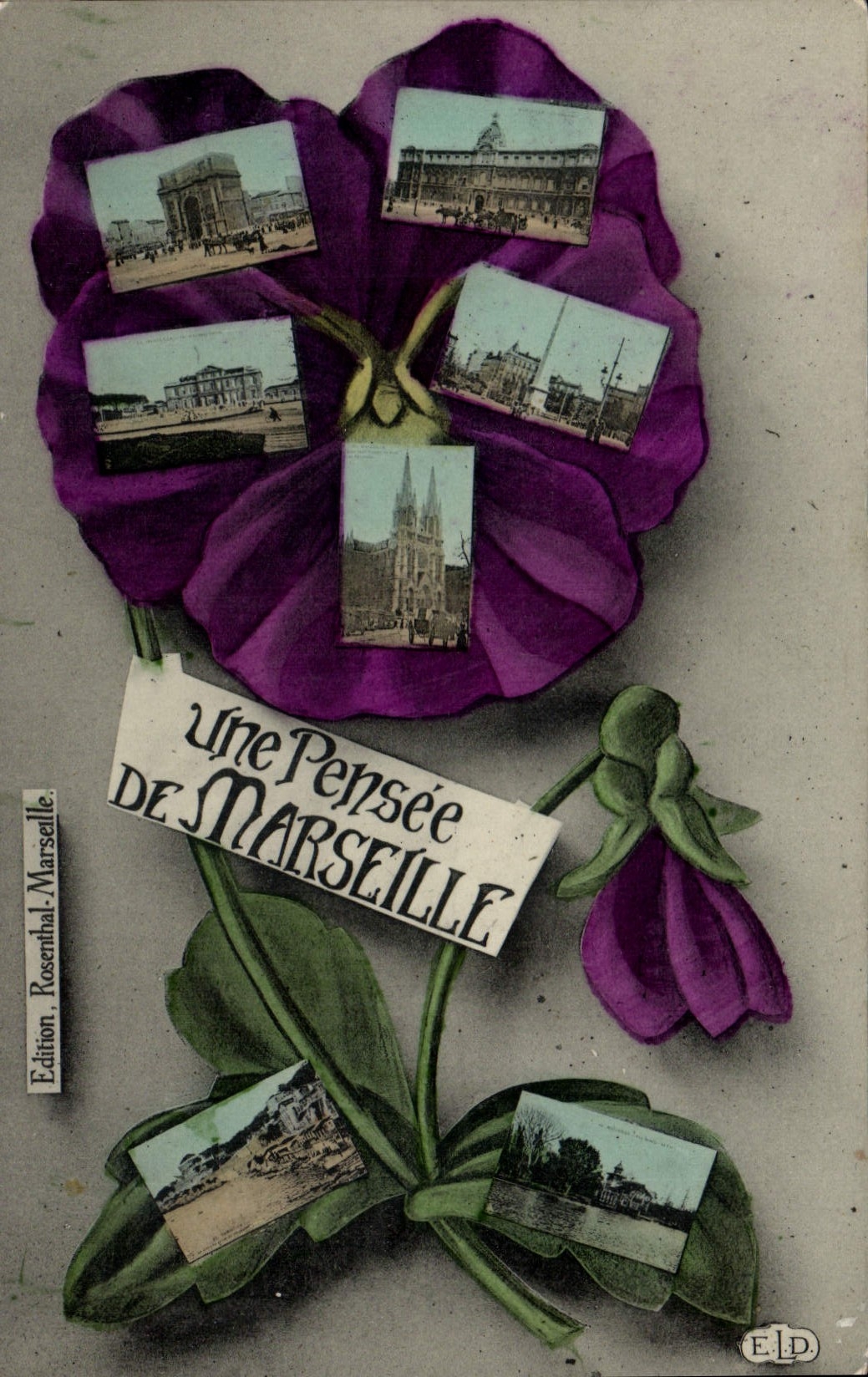 CPA Marseille Une Pensee