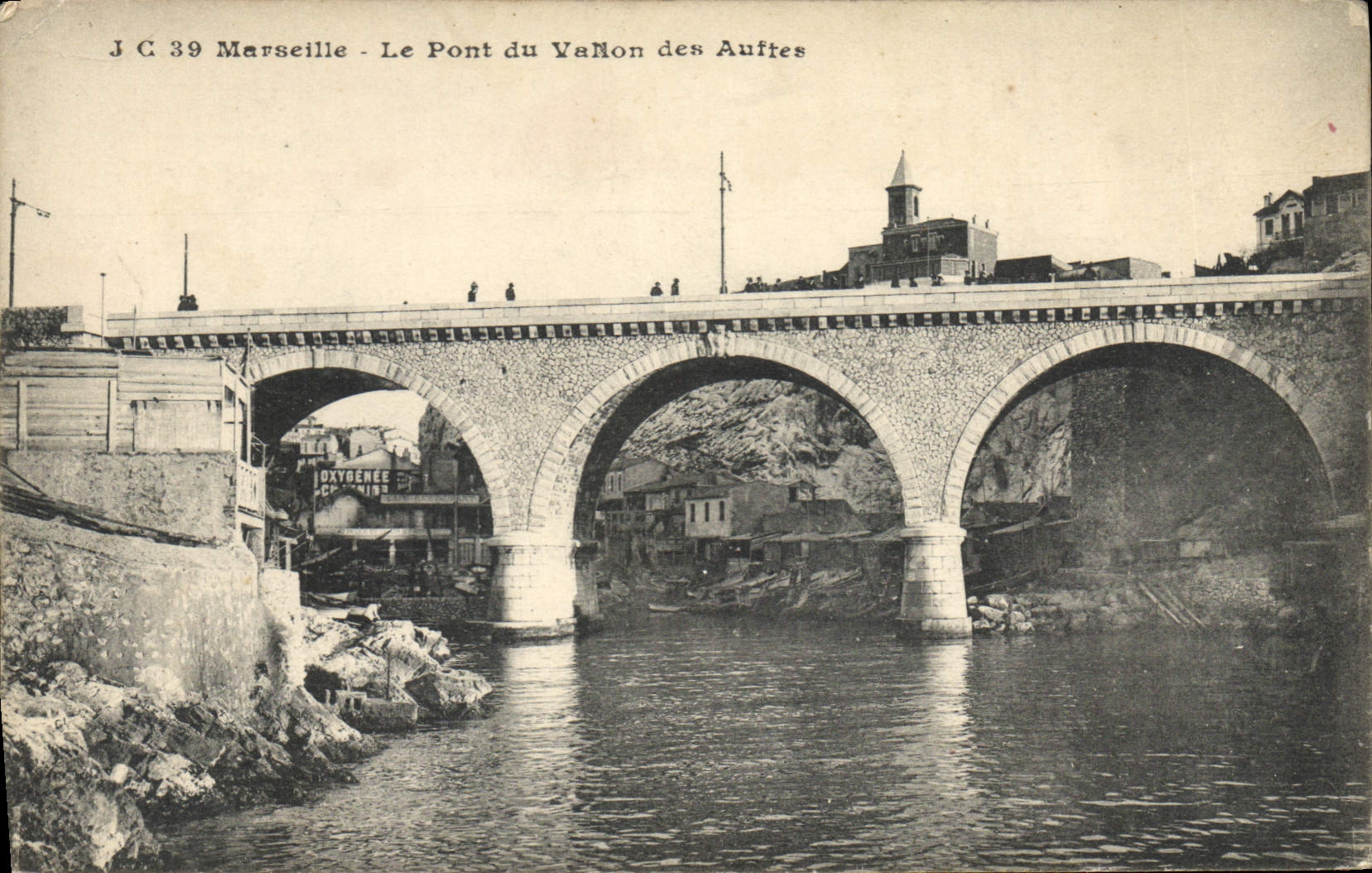 CPA Marseille Le Pont Du Vallon Des Auftes