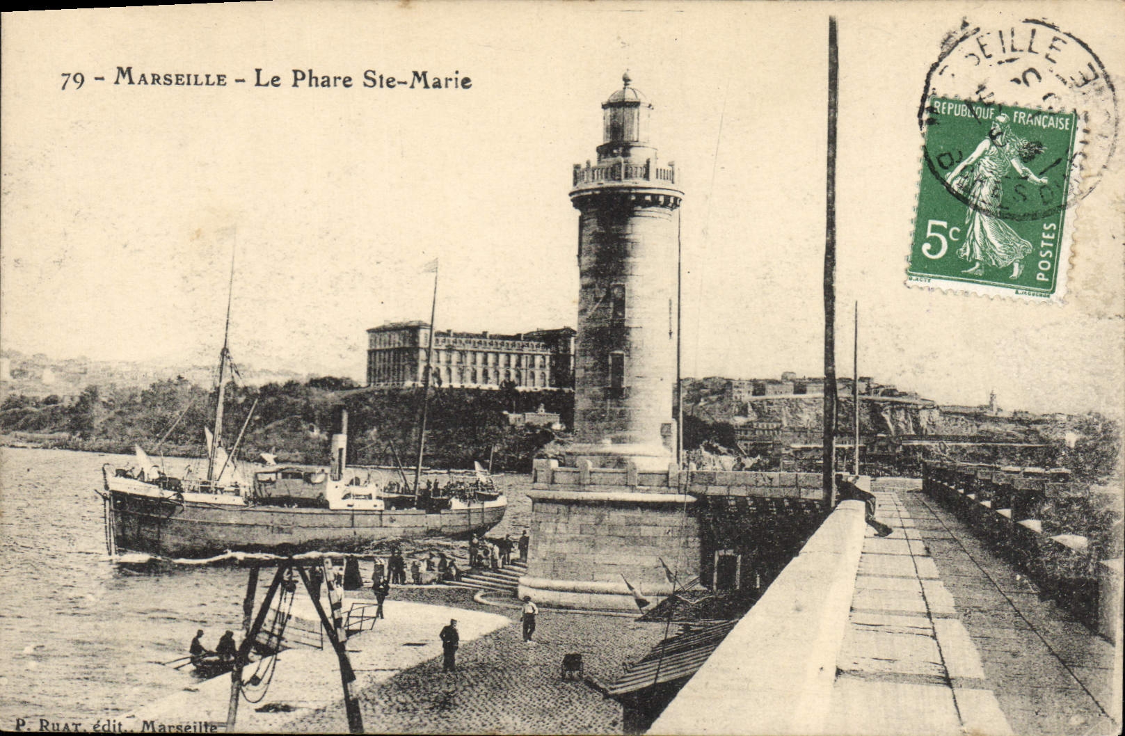 CPA Marseille Le Phare Ste Marie