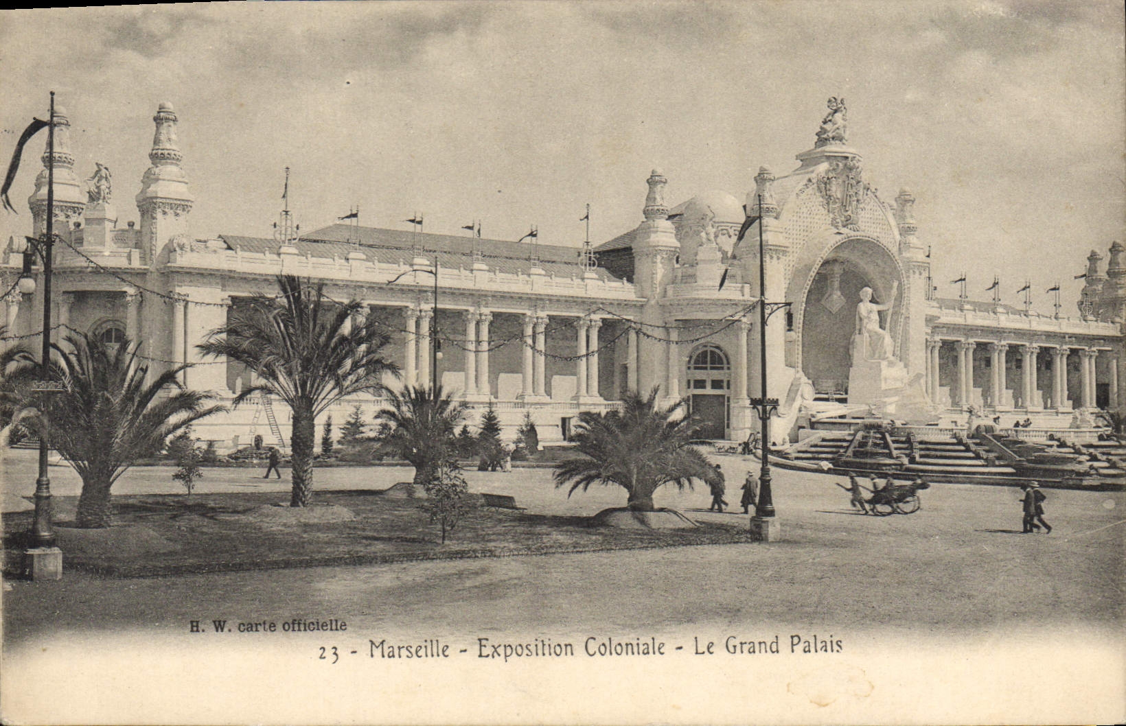 CPA Marseille Exposition Coloniale Le Grand Palais