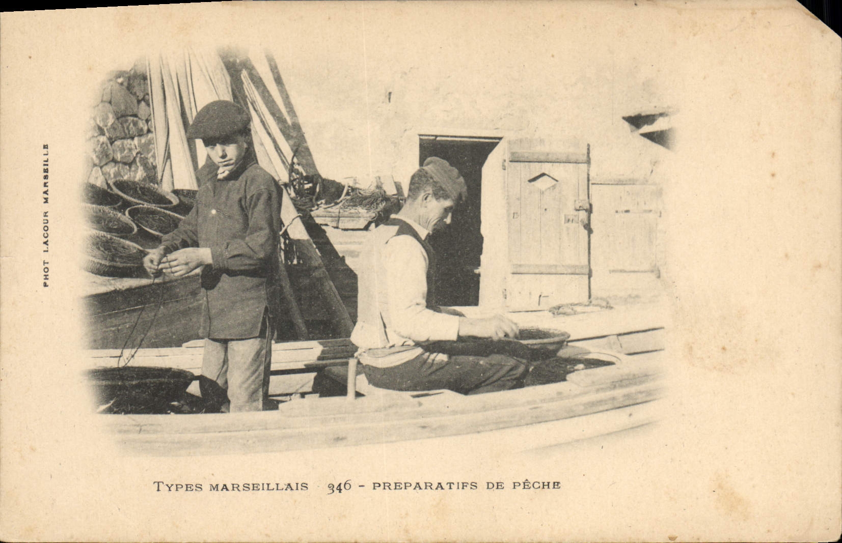 CPA Marseille Preparatifs De Peche