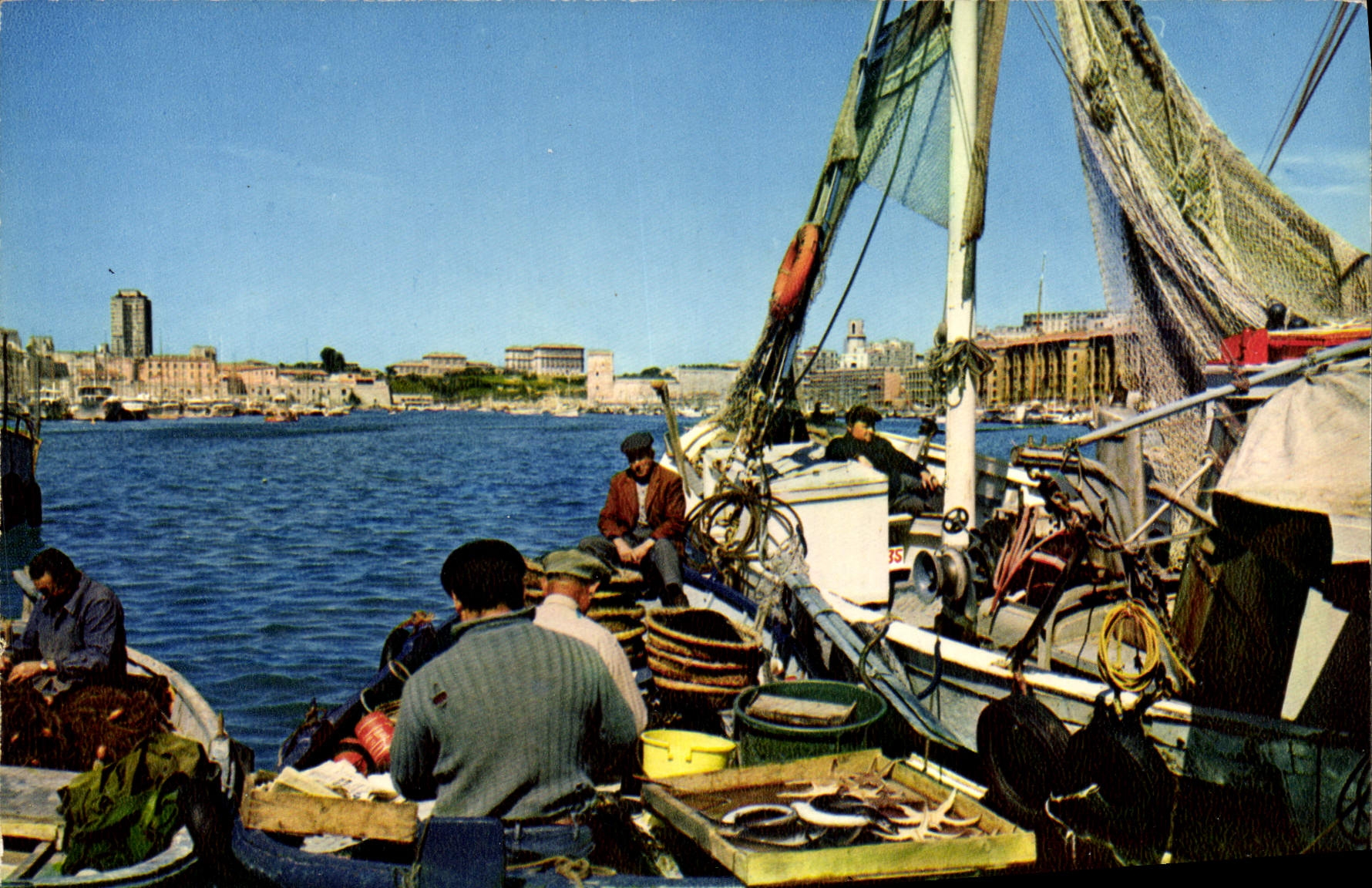 CPSM Marseille Le Vieux Port Retour De Peche