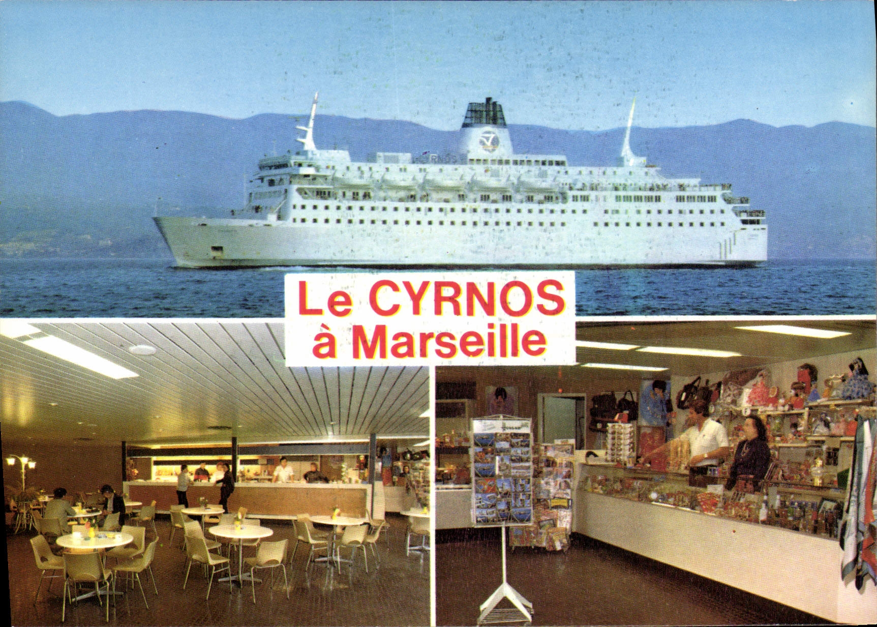 CPSM Marseille Grand Port Mediterraneen La Gare Maritime le Cyrnos