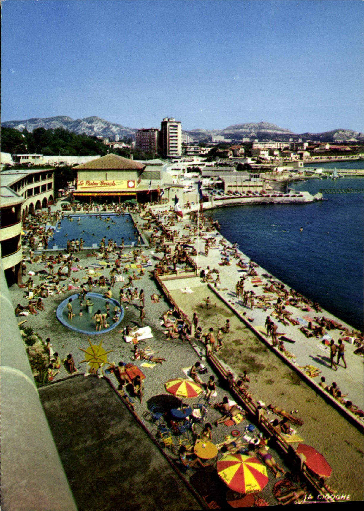 CPSM Marseille Le Palm Beach Et La Plage Du Prado